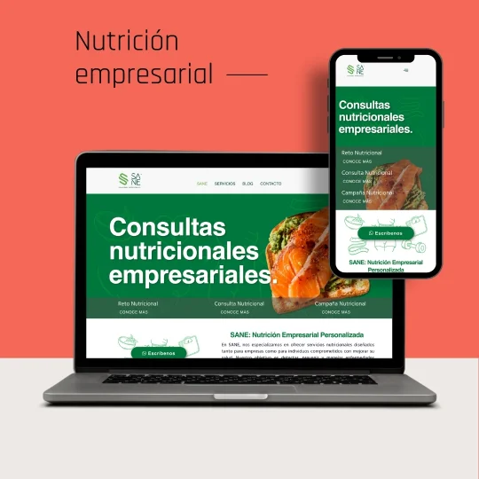 Muckup website hechoxmarchanta, nutricion empresarial.